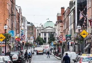Bairro Capel Street em Dublin