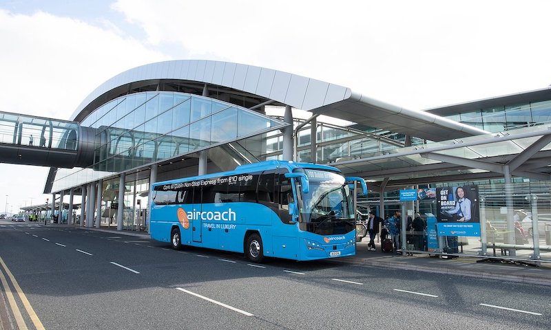 Como ir do aeroporto de Dublin até o centro: Ônibus Shuttle Aircoach